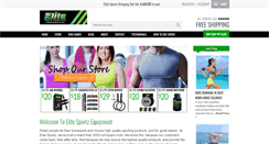 Desktop Screenshot of elitesportzequipment.com